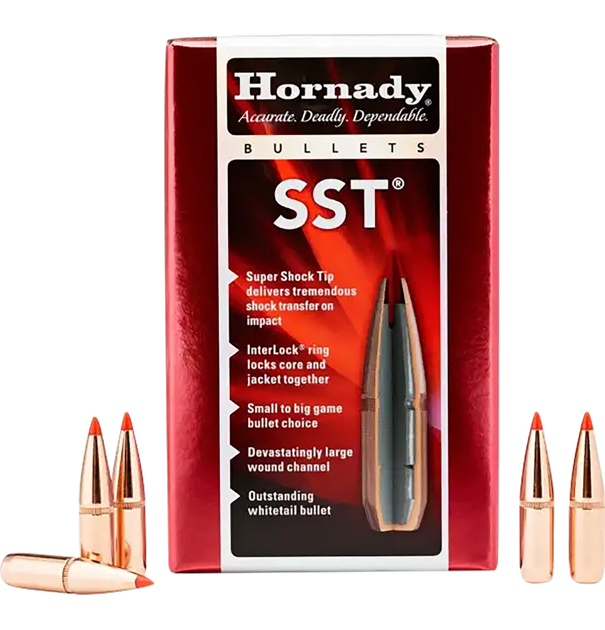 Hornady 3142 SST 7.62mm .310 123 gr Super Shock Tip 100 Per Box/ 25 Case