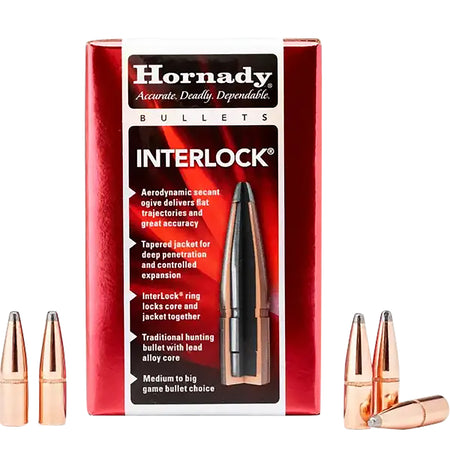 Hornady 3235 InterLock 8mm .323 170 gr Round Nose 100 Per Box/ 15 Case