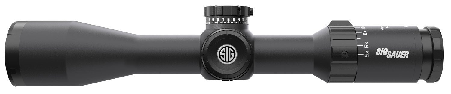 WHISKEY5 SCOPE 3-15X44MM SFP 30MM HELLFIRE QUADPLEX ILUM RET LP 0.25 MOA ADJ TH-100 TURRET - BLACK