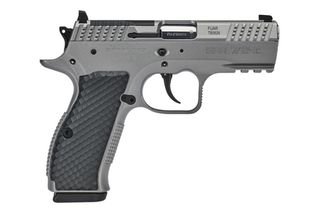 Sarsilmaz SAR7/24C 7/24 Compact 9mm Luger 17+1 Matte Stainless Steel Frame w/Beavertail & Picatinny Rail, Black Polymer Grip