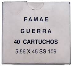 FAMAE 5.56x45mm SS109 62 Grain Full Metal Jacket (FMJ)