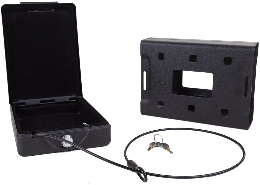 Bulldog BD1150 Car Vault Key Entry Matte Black Powder Coat Steel Holds 1 Handgun 11.30" x 6.90" x 2.50"