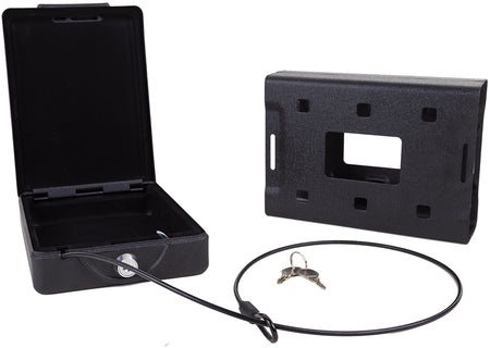 Bulldog BD1150 Car Vault Key Entry Matte Black Powder Coat Steel Holds 1 Handgun 11.30" x 6.90" x 2.50"