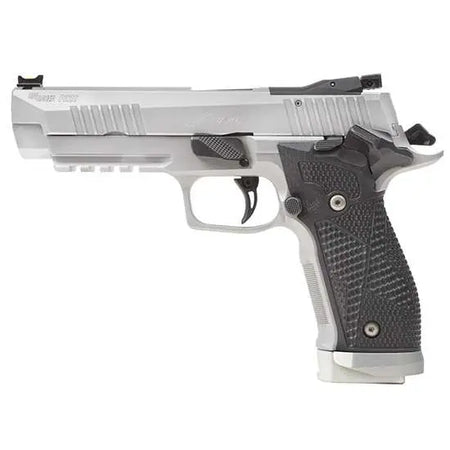 SIG SAUER P226 XFIVE 9MM STS PSTL 5"BBL, AX3 TRIGGER, HOGUE GRIP, 3-20RD MAGS