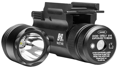 NcStar AQPTFLG Flashlight & Green Laser Combo Black Anodized 150 Lumens White Light Cree LED