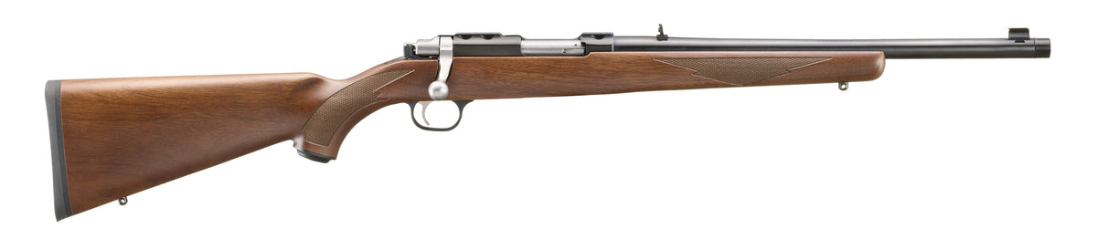 Ruger 7428 77/44 44 Rem Mag 4+1 16.60" Blued Threaded Barrel, Blued Alloy Steel Receiver w/Integral Scope Mount, American Walnut Fixed Wood Stock