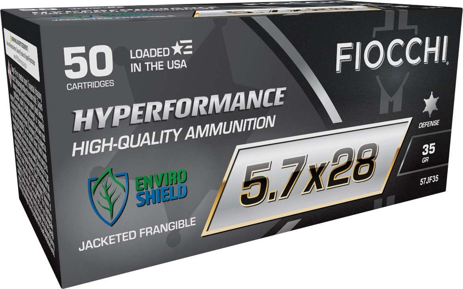 Fiocchi 5.7x28mm Hyperformance 35gr Jacketed Frangible Ammo