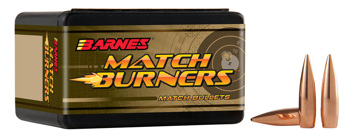 Barnes Bullets 30230 Match Burners 6.5Creedmoor 140gr Match Burners Boat Tail 100/Box