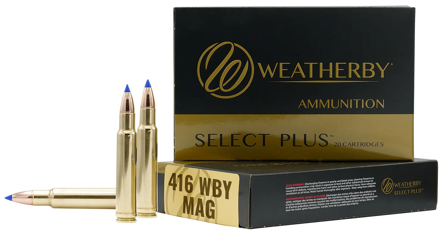 Weatherby B416350TTSX Select Plus Barnes Tipped TSX Lead Free 350 Grain .416 Wthby Mag 2880 fps