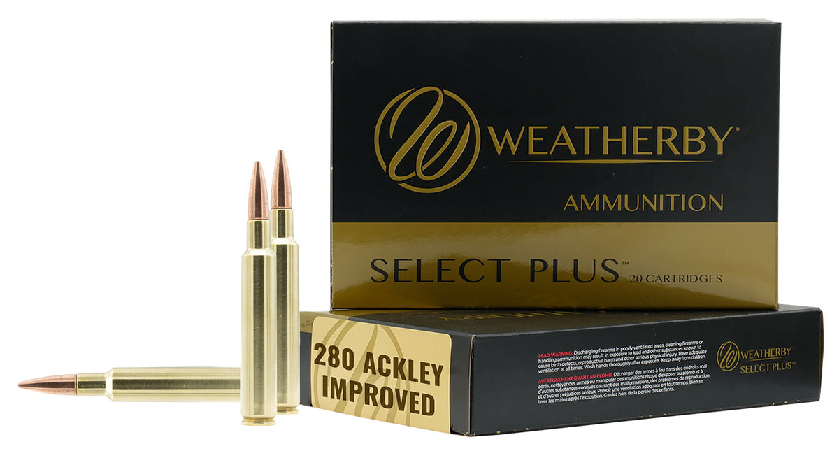 Weatherby .280 Ackley Select Plus 150gr PolyTip Ammo