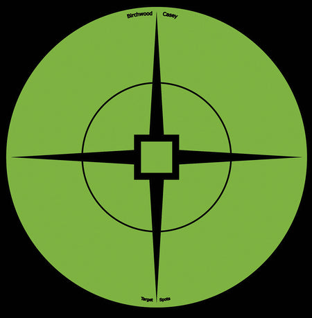 Birchwood Casey 33936 Target Spots Self-Adhesive Paper Black/Green 6" Crosshair 10 Pack