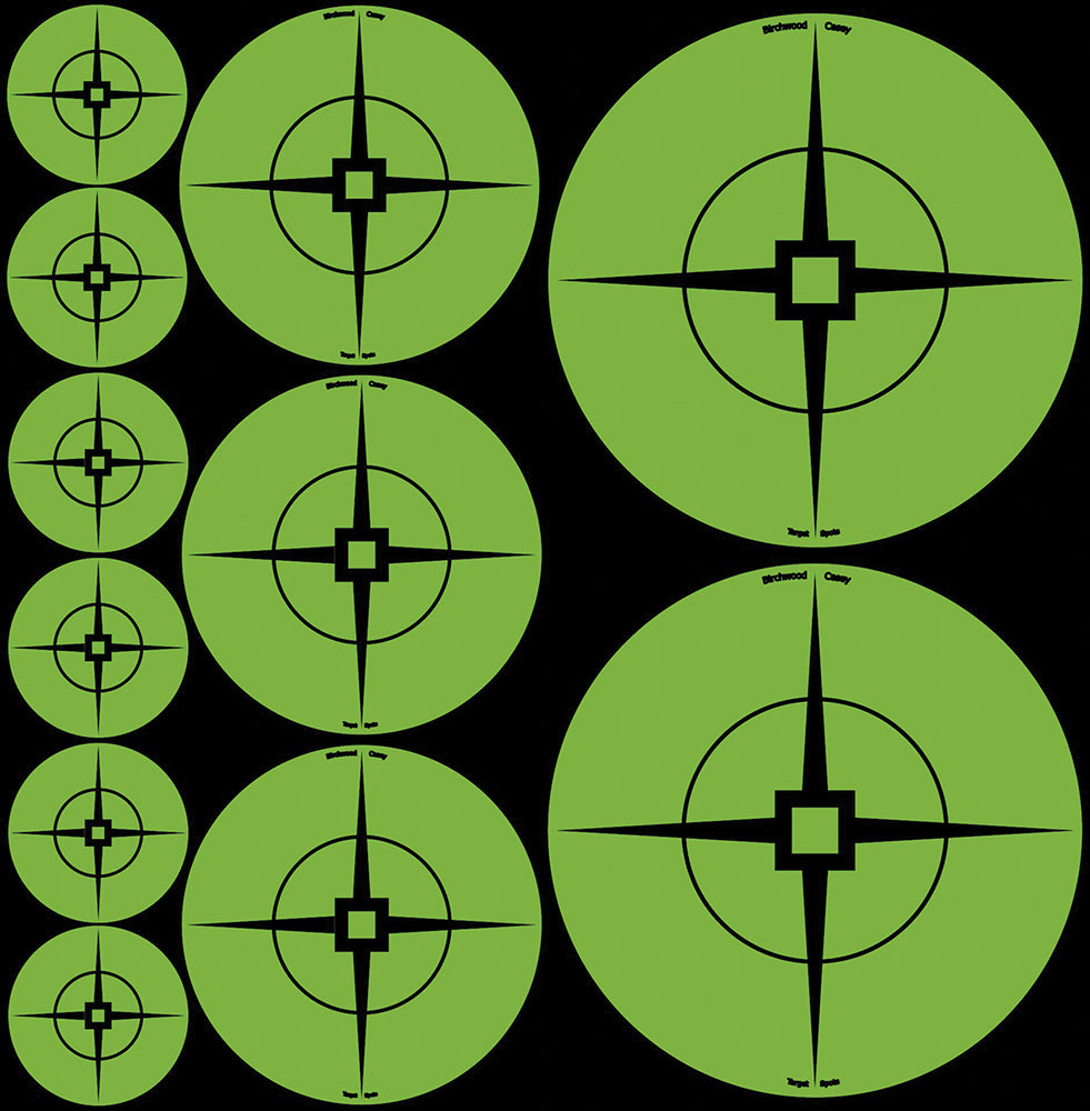 Birchwood Casey 33938 Target Spots Self-Adhesive Paper Black/Green Crosshair 60 Pack