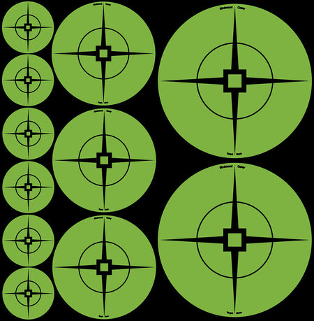 Birchwood Casey 33938 Target Spots Self-Adhesive Paper Black/Green Crosshair 60 Pack