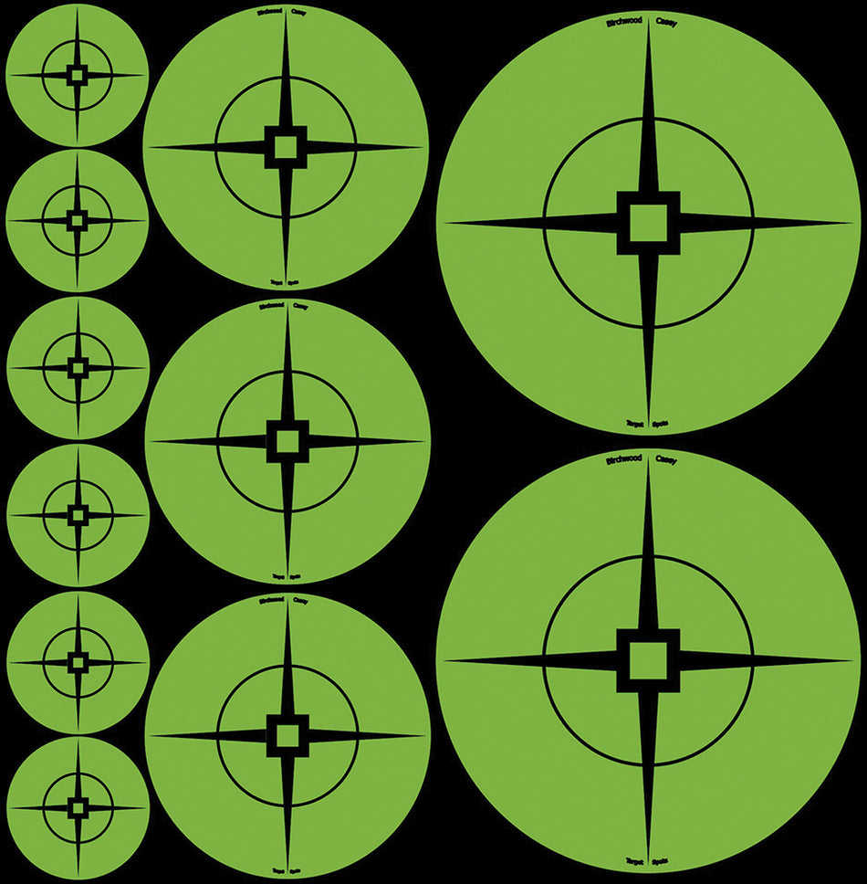 Birchwood Casey 33938 Target Spots Self-Adhesive Paper Black/Green Crosshair 60 Pack