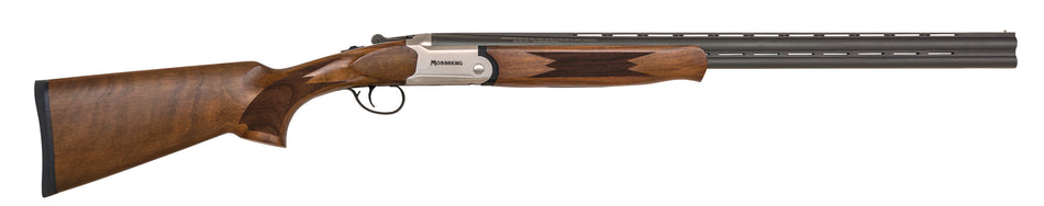 Mossberg 75479 Silver Reserve Full Size 410 Bore Break Open 3" 2rd 26" Matte Blued Vent Rib Barrel, Satin Silver Engraved Stainless Steel Receiver, Fixed Black Walnut Stock, Right Hand
