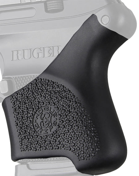 Hogue 18100 HandAll Hybrid Grip Sleeve made of Rubber with Textured Black Finish for Ruger LCP