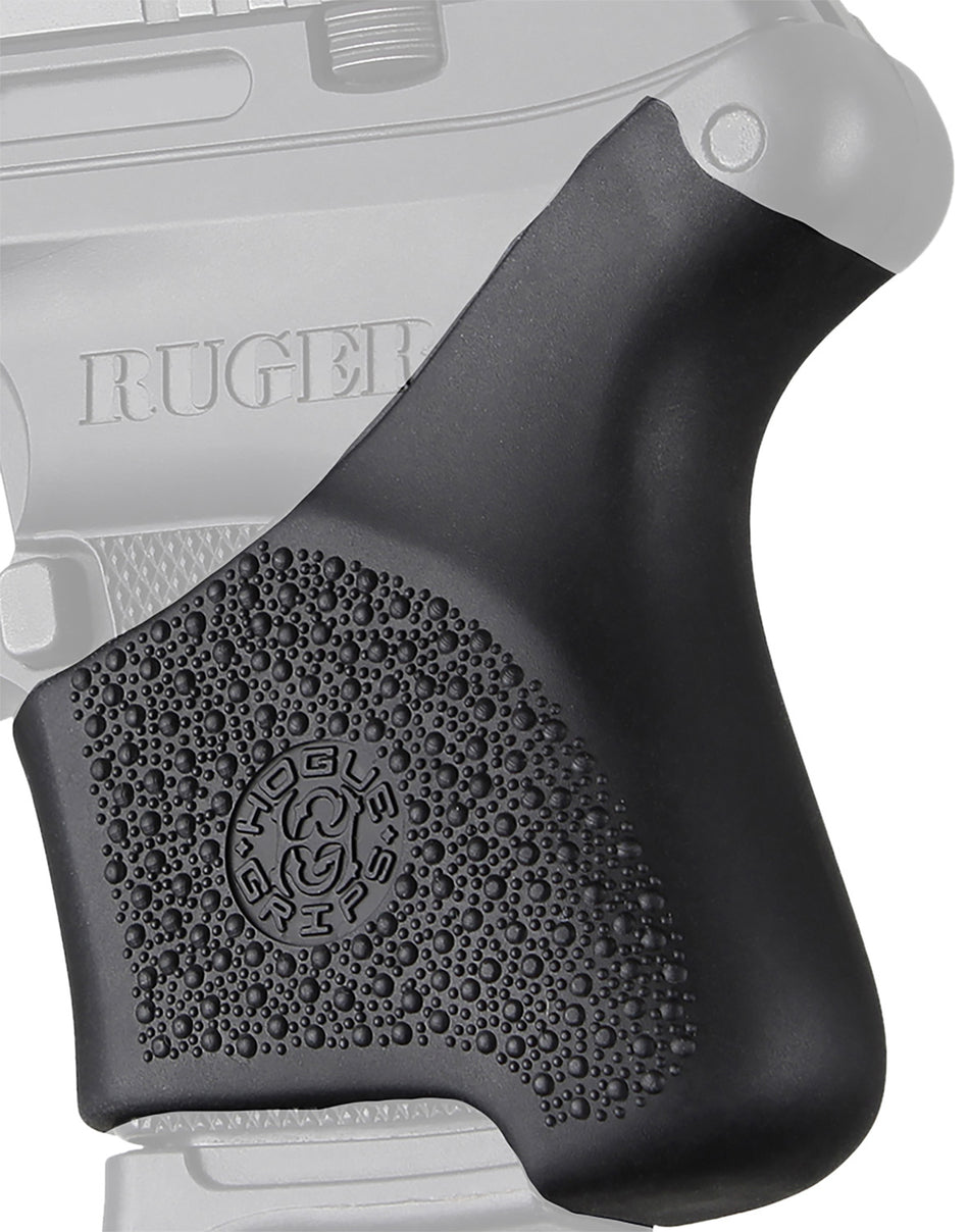 Hogue 18100 HandAll Hybrid Grip Sleeve made of Rubber with Textured Black Finish for Ruger LCP