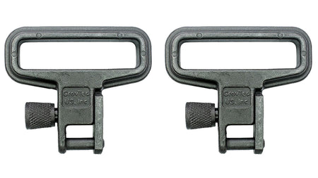 GrovTec US Inc GTSW05 Mil-Force Swivel Set Rifle 1.25" Black Zinc Phosphate Steel