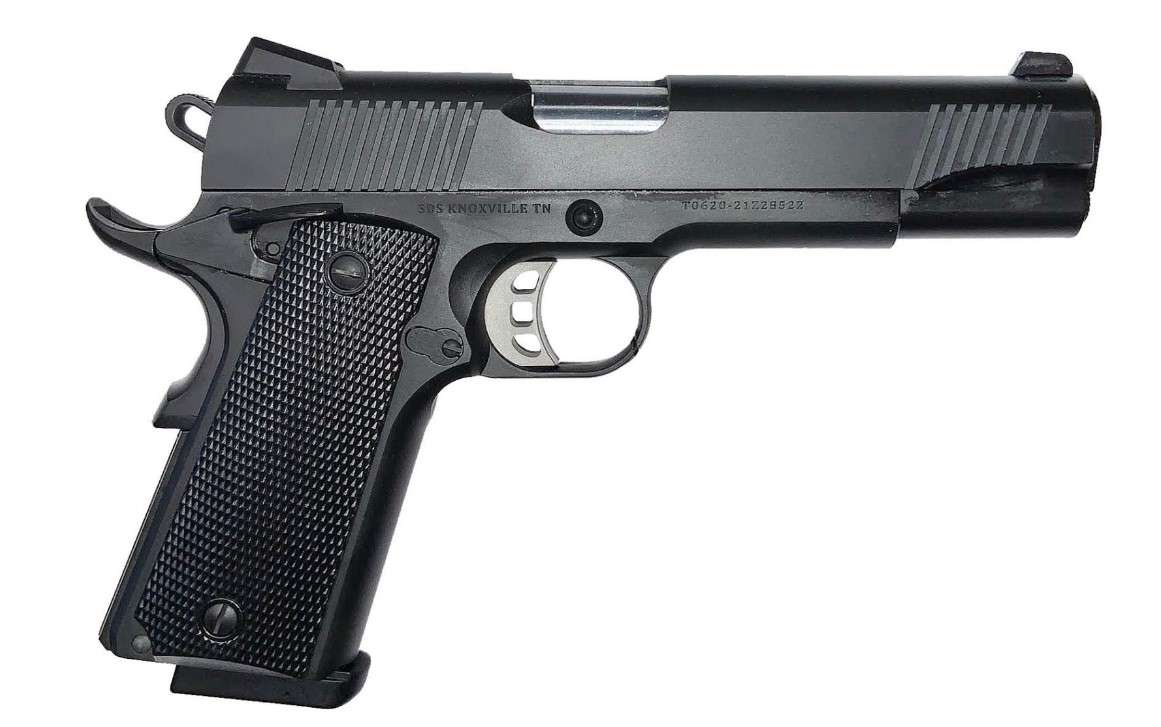 SDS TISAS 1911 DUTY B45 45 ACP PSTL CERAKOTE BLK BLK GRPS