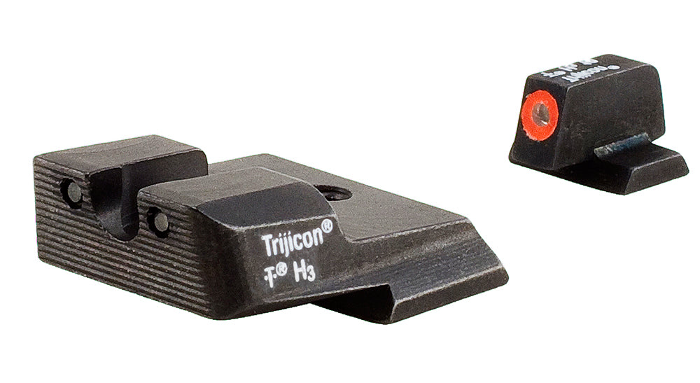 Trijicon 600556 HD Night Sights Green/Tritium Orange Outline Front Sight-Green Tritium Black Outline Rear Sight Smith & Wesson M&P/M&P M2.0