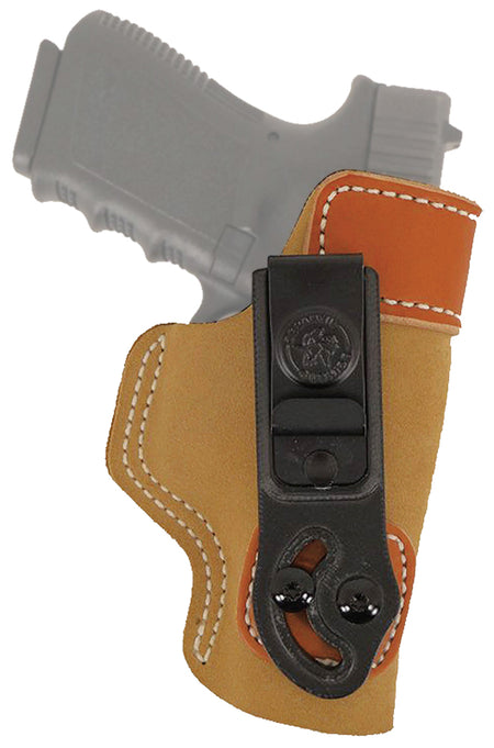 DeSantis Gunhide 106NA77Z0 Sof-Tuck IWB Tan Leather/Suede Belt Clip Fits Springfield XD 9/40 Fits 3" Barrel Right Hand