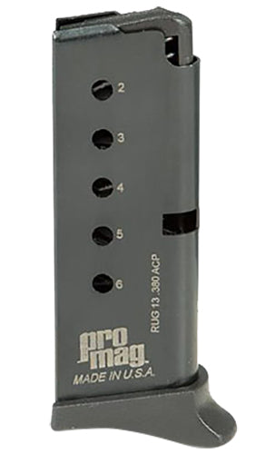 ProMag RUG13 Ruger LCP 6rd 380 ACP Blued Steel