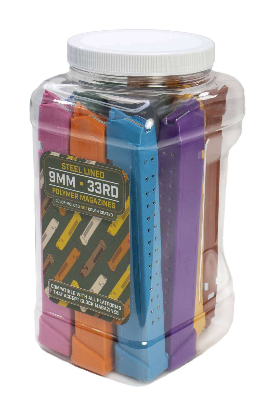 IMG 33RD9MM GLOCK MERCHANDISER 13PC MIXED COLORS