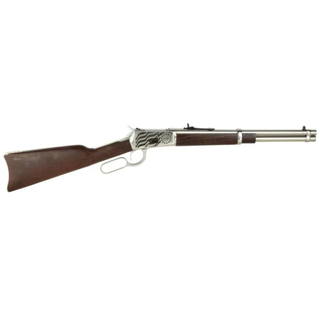 ROSSI R92 44MAG RFL 16" SS/HRDWD 8RD 1776 FLAG ENGRAVED