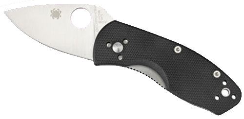 Spyderco C148GP Ambitious 2.25" Folding Drop Point Plain 8Cr13MoV SS Blade Black G10 Handle Includes Pocket Clip