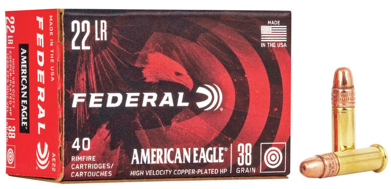 Federal .22 Long Rifle American Eagle 38gr JHP Ammo
