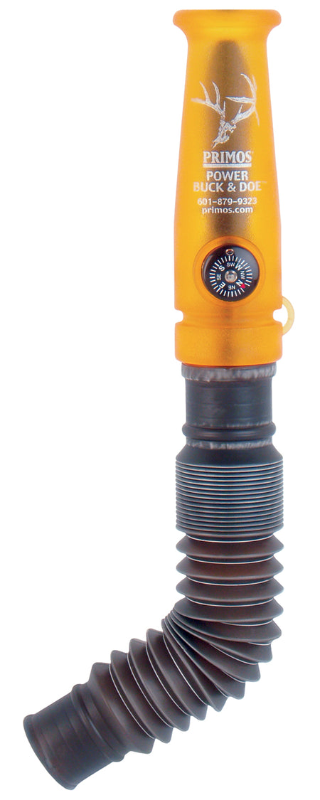 Primos 729 Power Grunter Call Single/Double Reed Attracts Deer Black/Gold Plastic
