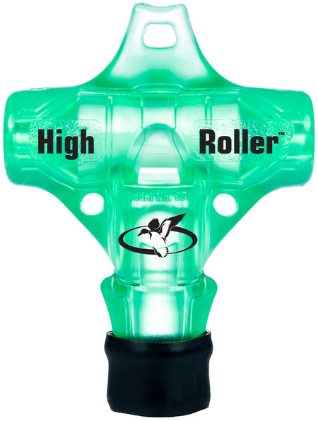 Primos 838 High Roller Whistle Call Mallard Drake/Pintail/Teal/Widgeon Sounds Attracts Ducks Green Polycarbonate