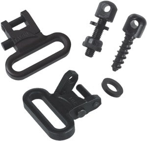 TOC TALON 1" SWIVELS & SCREW SET QUICK RELEASE STEEL BLACK