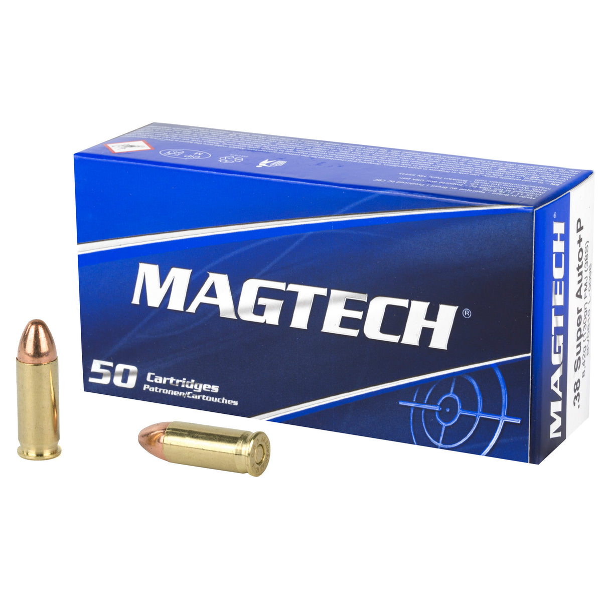 Magtech .38 Super Sport Shooting Range/Training +P 130gr FMJ Ammo