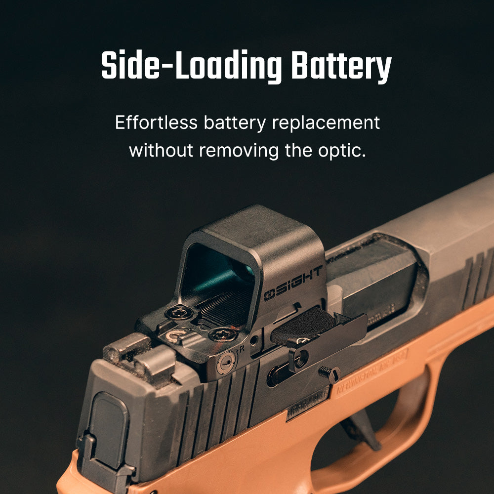 Osight K Compact 6 MOA Red Dot Sight Side-Loading Battery RMSc Footprint
