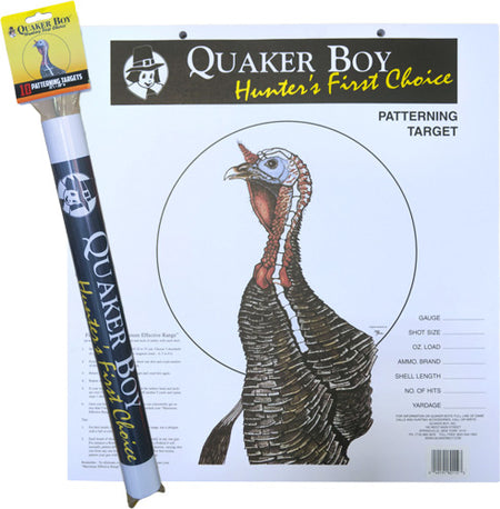 QUAKER BOY PAPER TARGET TURKEY 20" X 20" ROLLED 10-PACK
