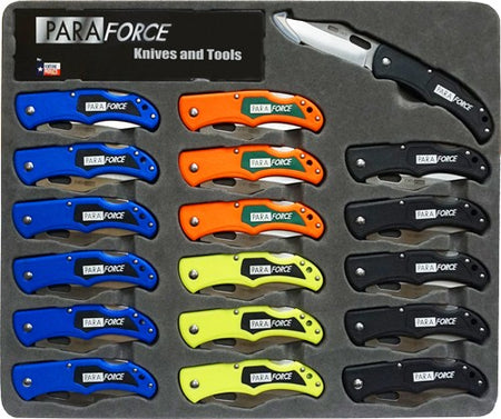 ACCUSHARP PARAFORCE LOCK BACK KNIFE SET 18 KNIVES PER DISPLY