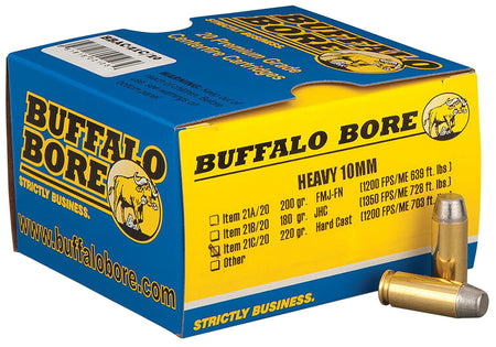 Buffalo Bore 10mm Auto Outdoorsman 220gr Solid Ammo
