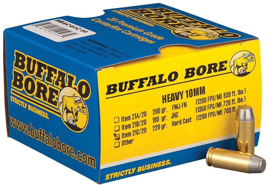 Buffalo Bore 10mm Auto Outdoorsman 220gr Solid Ammo
