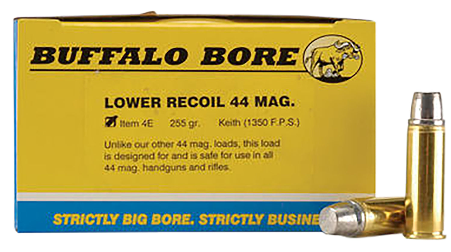Buffalo Bore .44 Magnum Low Recoil 255gr Solid Ammo