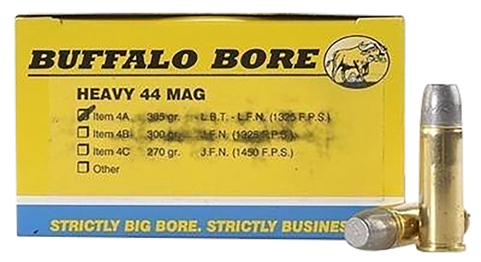 Buffalo Bore .44 Magnum Heavy 305gr Solid Ammo