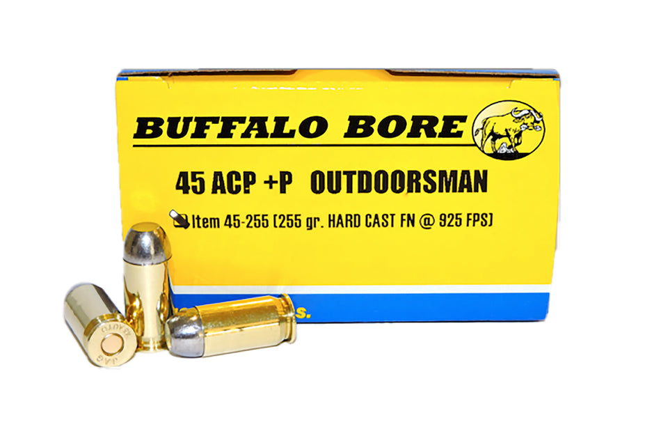 Buffalo Bore .45 ACP/Auto Outdoorsman +P 255gr Solid Ammo