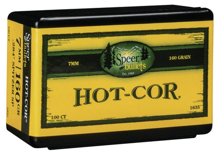 Speer Bullets 1635 Hot-Cor 7mm .284 160 GR Soft Point (SP) 100 Box