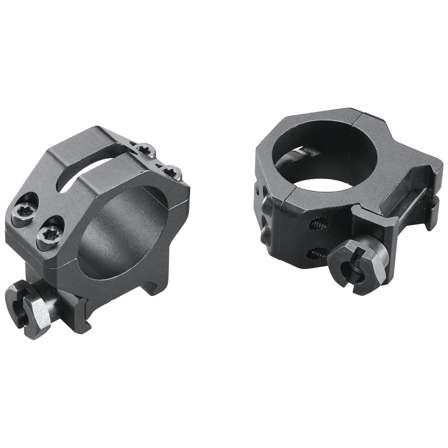 Weaver Mounts 48360 Four-Hole Skeleton Rings Matte Black 1" Medium