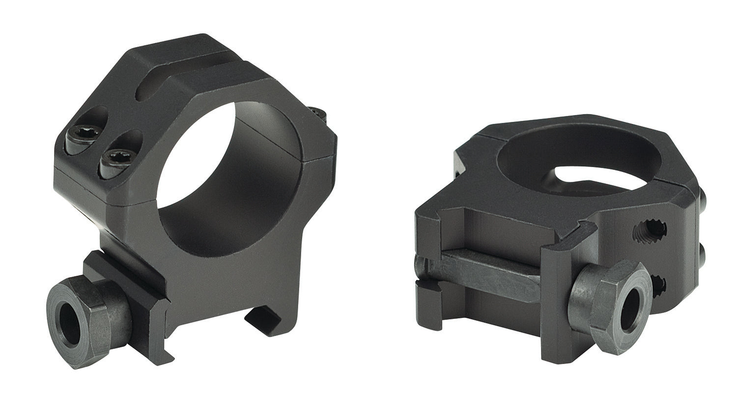 Weaver Mounts 48361 Four-Hole Skeleton Rings Matte Black 1" High