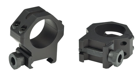Weaver Mounts 48361 Four-Hole Skeleton Rings Matte Black 1" High