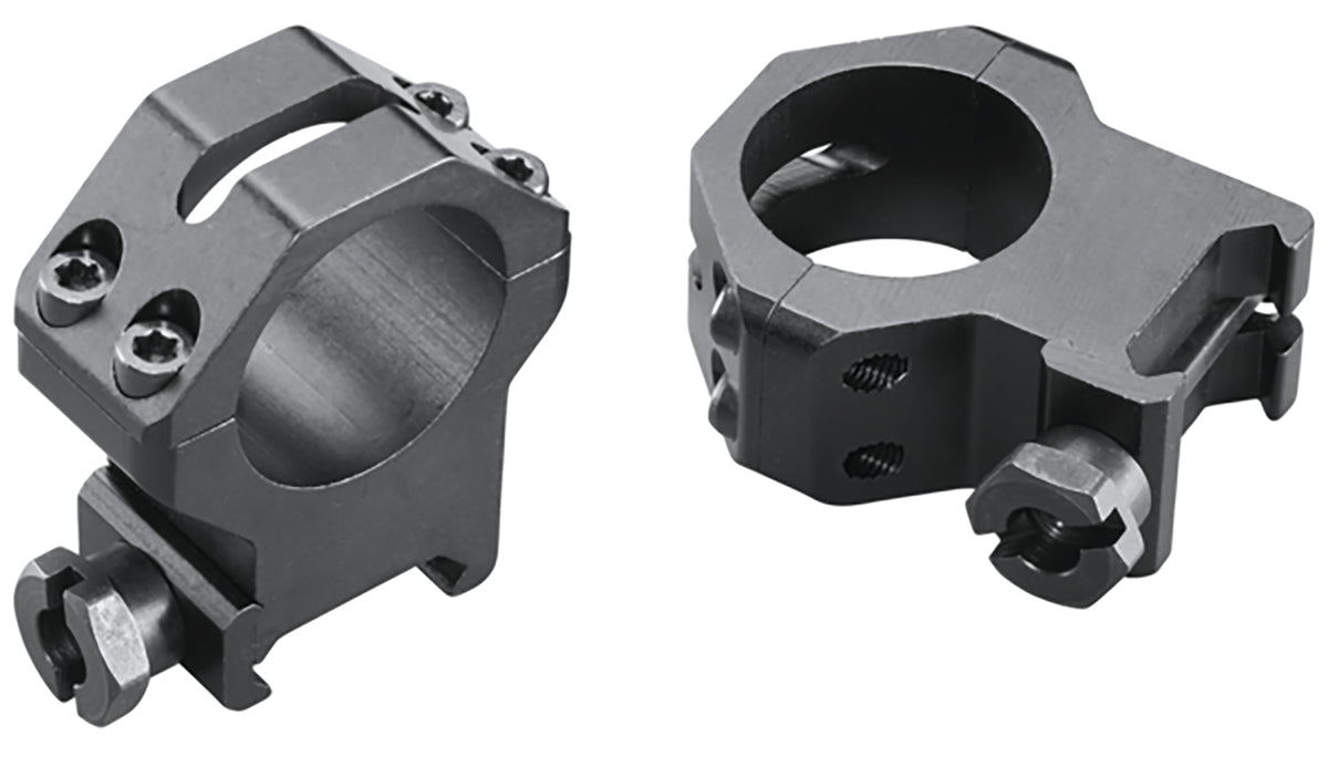 Weaver Mounts 48362 Four-Hole Skeleton Rings Matte Black 1" Extra High