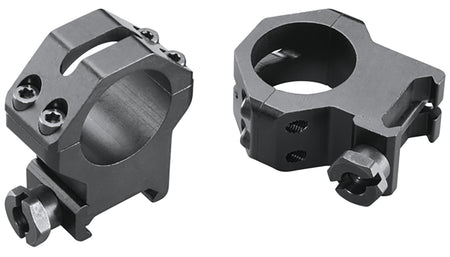 Weaver Mounts 48362 Four-Hole Skeleton Rings Matte Black 1" Extra High