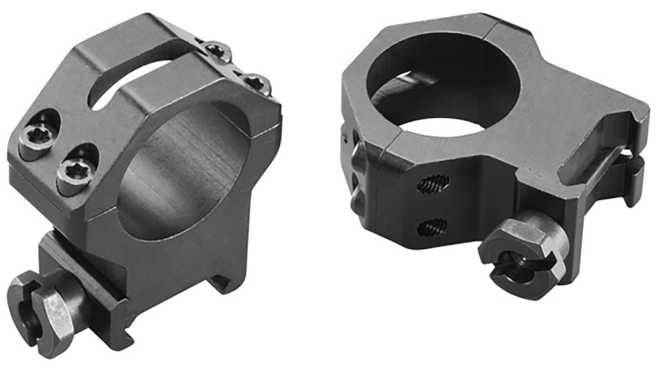 Weaver Mounts 48362 Four-Hole Skeleton Rings Matte Black 1" Extra High