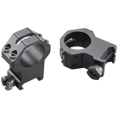 Weaver Mounts 48363 Four-Hole Skeleton Rings Matte Black Aluminum 1" Extra Extra High